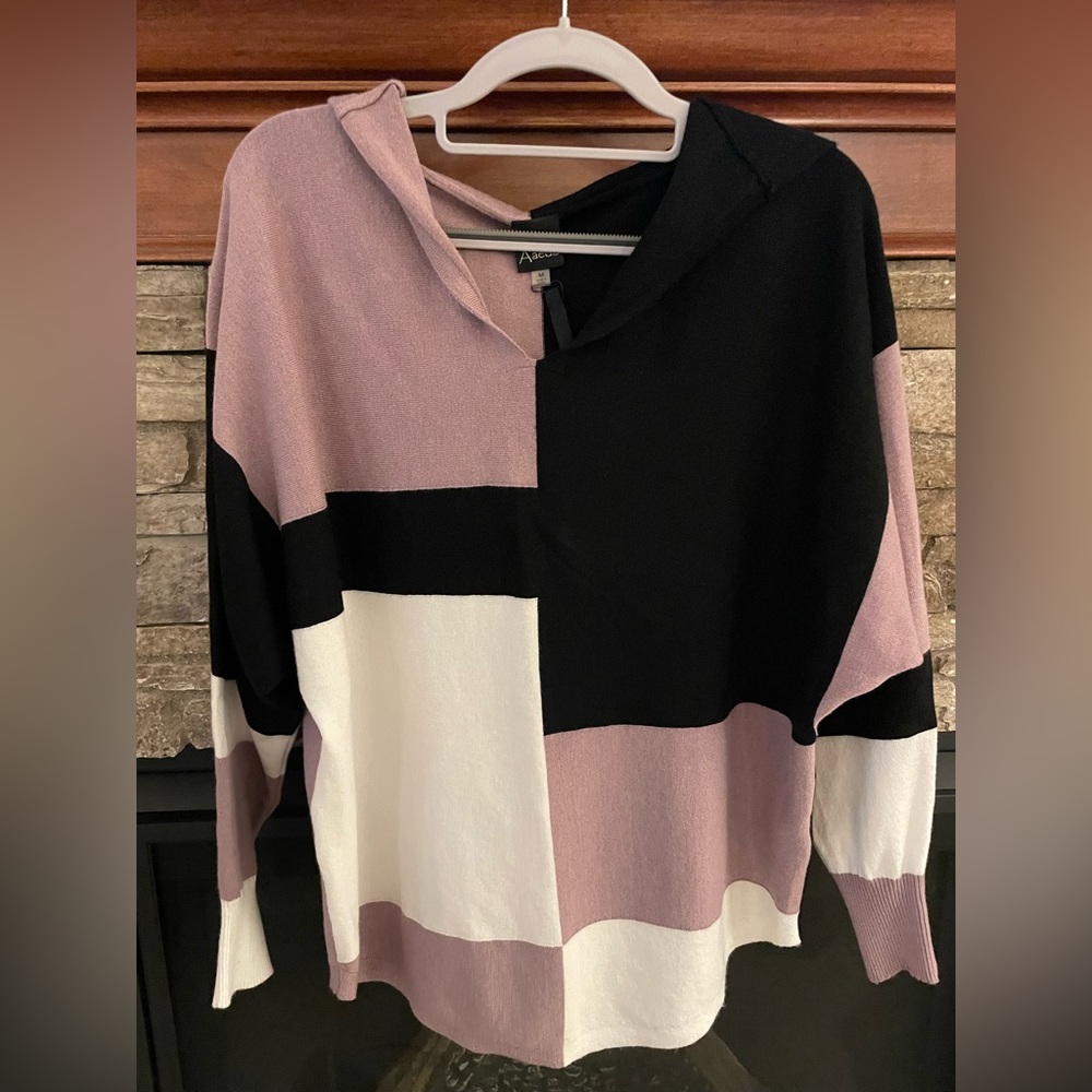 NWT AAEDA COLOR BLOCK HOODIE SWEATER